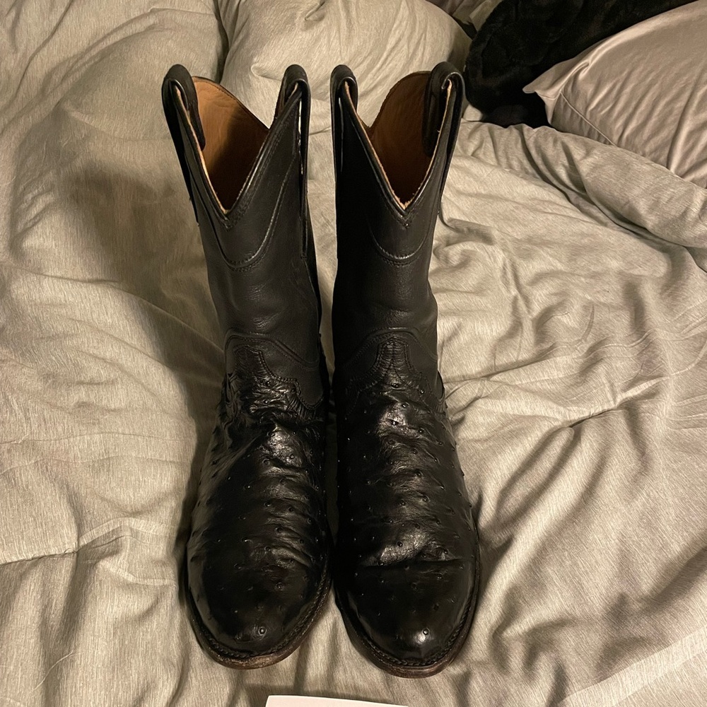 Tecovas The Duke Midnight Ostrich